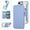 Blue, variant on Luxury Electroplated Wallet Case for iPhone 15, PU Leather Front+Clear PC Back, 360° Rotating Ring Stand Flip Cover with RFID Blocking Card Slots, Compatible with MagSafe, Green