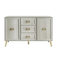 thumbnail image 3 of Castle Place Elegance Sideboard Buffet Cabinet, Light Grey, 3 of 10
