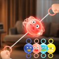 thumbnail image 1 of EQWLJWE Clearance,Children's Whistle Blowing Flying Flashing String Spinning Candy Hand Eye Exercise Children's Rope Pulling Flashing Yo Yo, 1 of 9
