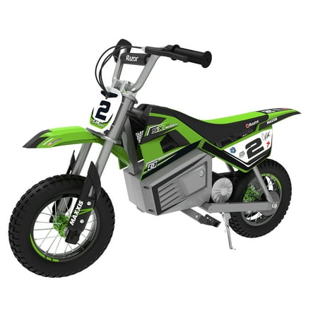 Razor Dirt Rocket SX350 McGrath - Green, Electric-Powered Dirt Bike, Up to 14 mph, 12" Pneumatic Tires, 24V Powered Ride-On for Teens, Unisex