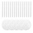 thumbnail image 1 of Juego de soportes múltiples con 5 espaciadores con 15 tacos de plástico blanco transparente para Diamete 6.30 pulgadas, 1 of 9