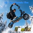 thumbnail image 6 of JUNLING Electric Scooter for Adults - 6000W Dual Motor, 40 Mph Top Speed, 52 Miles Max Range, 60V/30AH Battery, 12" Off-Road E-Scooter, 6 of 11