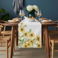 thumbnail image 2 of Yellow Daisy Flowers Table Runner - 120 Inch Long, Kitchen Dining Table Runner Dresser Scarves, Spring Summer Pastoral Garden Floral Farmhouse Decor for Coffee Tables Wedding Party Banquet, 2 of 8