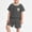 Black, variant on ITSAME Boys Summer Outfit 2-Piece Striped Crewneck Short Sleeve Top and Shorts Kids Loose Casual Set Brown Size 7