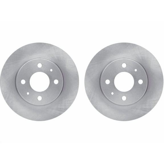 Rear Brake Rotor Set - Compatible with 2012 - 2019 Fiat 500 - Dynamic Friction