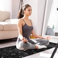 thumbnail image 4 of Black White Gothic Geometry Sun Moon Pattern Kitchen Rugs Sets Of 2,Anti Fatigue Kitchen Mat Rugs Non Slip Washable,Decorative Kitchen Floor Mats for Kitchen,Sink,Laundry,17"x30"+17"x47", 4 of 7