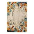 thumbnail image 2 of Unique Loom Chromatic Collection Area Rug - Coral (4' x 6' Rectangle Multi/Black), 2 of 6
