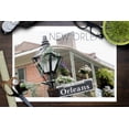 thumbnail image 3 of New Orleans, Louisiana, Building and Signpost (9x12 Wall Art Print, Home Decor), 3 of 3