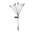 thumbnail image 3 of Solar 4th of July Stake Lights, Red White and Blue Lights Outdoor Decorations, Led Patriotic Lights Battery Operated for Memorial Day, July 4th, Veterans Day Outside Decor (red+white+blue), 3 of 7