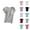 Grey, variant on T Shirts with Build In Bra for Women 2025 Short Sleeve Crewneck Casual Plain Basic Tshirt Womens T Shirts