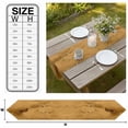 thumbnail image 3 of Yellow Marble Texture Table Runner Linen Burlap Table Runner 70 Inches Long Country Ombre Fluid Aesthetic Dresser Scarves for Kitchen Island Coffee Dining Party Wedding Banquet Holiday Decor 13"x70", 3 of 8