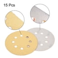 thumbnail image 3 of Uxcell 40 Grits 8-Holes Sanding Discs Hook and Loop Wet Dry Sandpaper Sander Aluminum Yellow 15pcs, 3 of 5