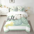 thumbnail image 2 of Manfei Cartoon Pumpkin Bedding Sets Twin Size, Fall Festival Bed in a Bag Twin size, Harvest Theme Reversible Comforter Sets with Sheets, Lightweight Room Decorative, 7 Pieces, 2 of 6