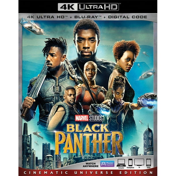 Black Panther 4k Ultra Hd Blu Ray Digital Copy Walmart Com Walmart Com