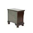 thumbnail image 7 of Rubber Wood Nightstand with 2 Drawers, Rustic Farmhouse Bed Side Table, Night Stand, Small Nightstand for Bedroom, Small Spaces, College Dorm, Kids’ Room, Living Room, Cherry, 7 of 7
