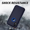 thumbnail image 4 of BDKWID-for iPhone X Case/iPhone Xs Case, 3-Layer Durable Phone Case Heavy Duty Protection Phone Case Cover, Shockproof Dropproof Dust-Proof for iPhone X/XS Black, 4 of 4
