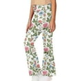 thumbnail image 2 of DISNIMO Flower Print Kids Yoga Pants for Girls 5-6 Flare Workout Dancing Yoga Bell Bottoms Leggings Yoga Pants Flare with Pockets for Kids Girls, 2 of 7