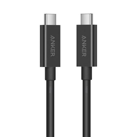 Anker ThunderBolt 3.0 USB-C to USB-C Cable (1.6ft, 40 Gbps, 100W)