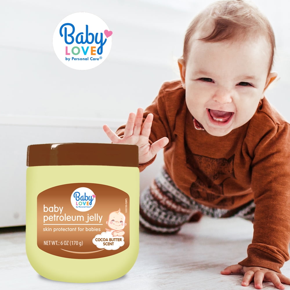Baby Love Petroleum Jelly. Cocoa Butter Scent. 6 oz. Pack of 3