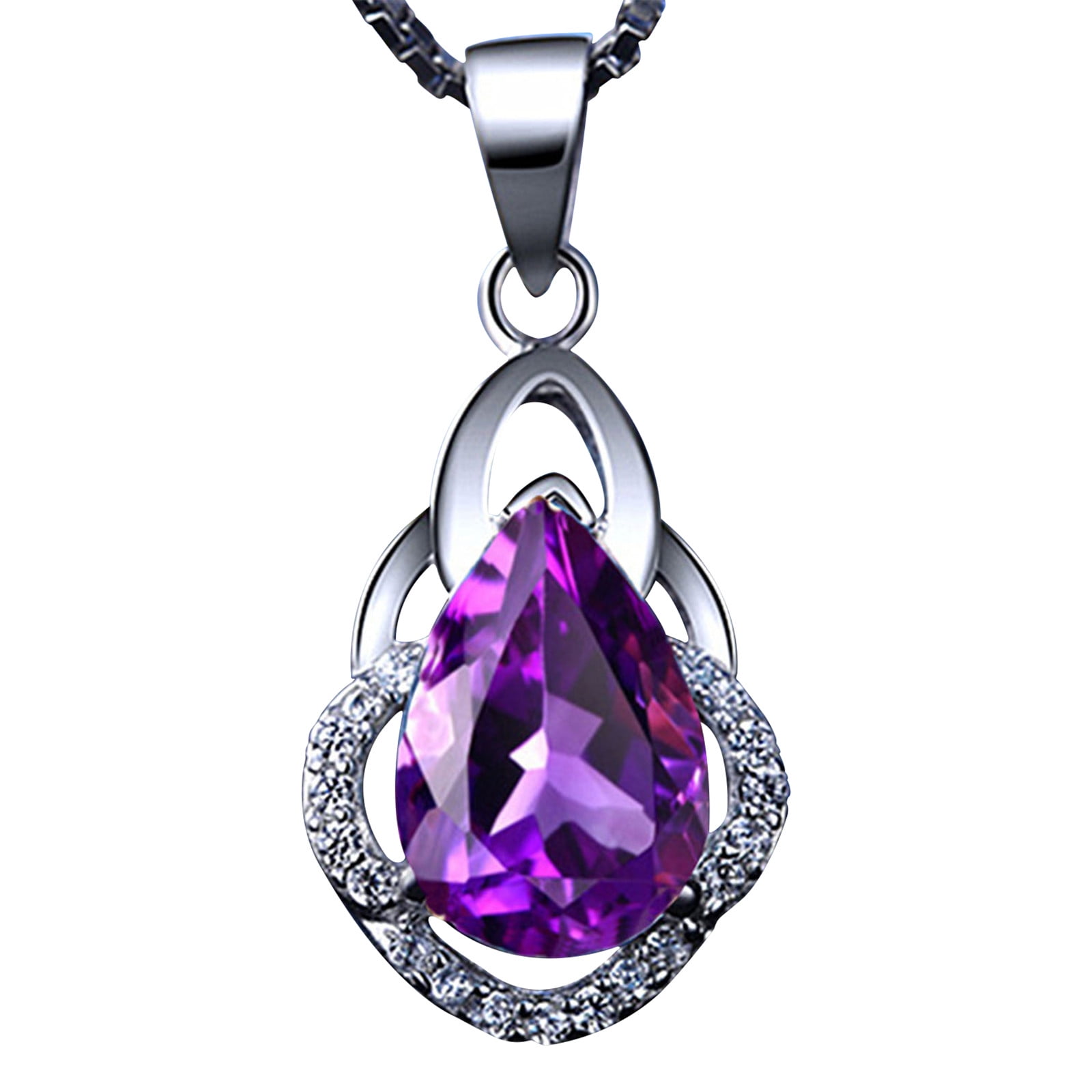 Details about   Amethyst Flower 925 Sterling Silver Necklace Corona Sun Jewelry