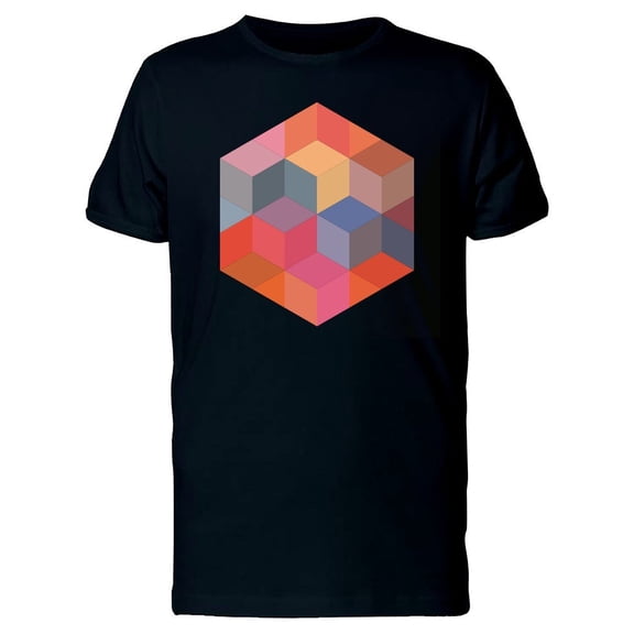 Isometric Cubes Abstract Art Tee Men's -Image by Shutterstock