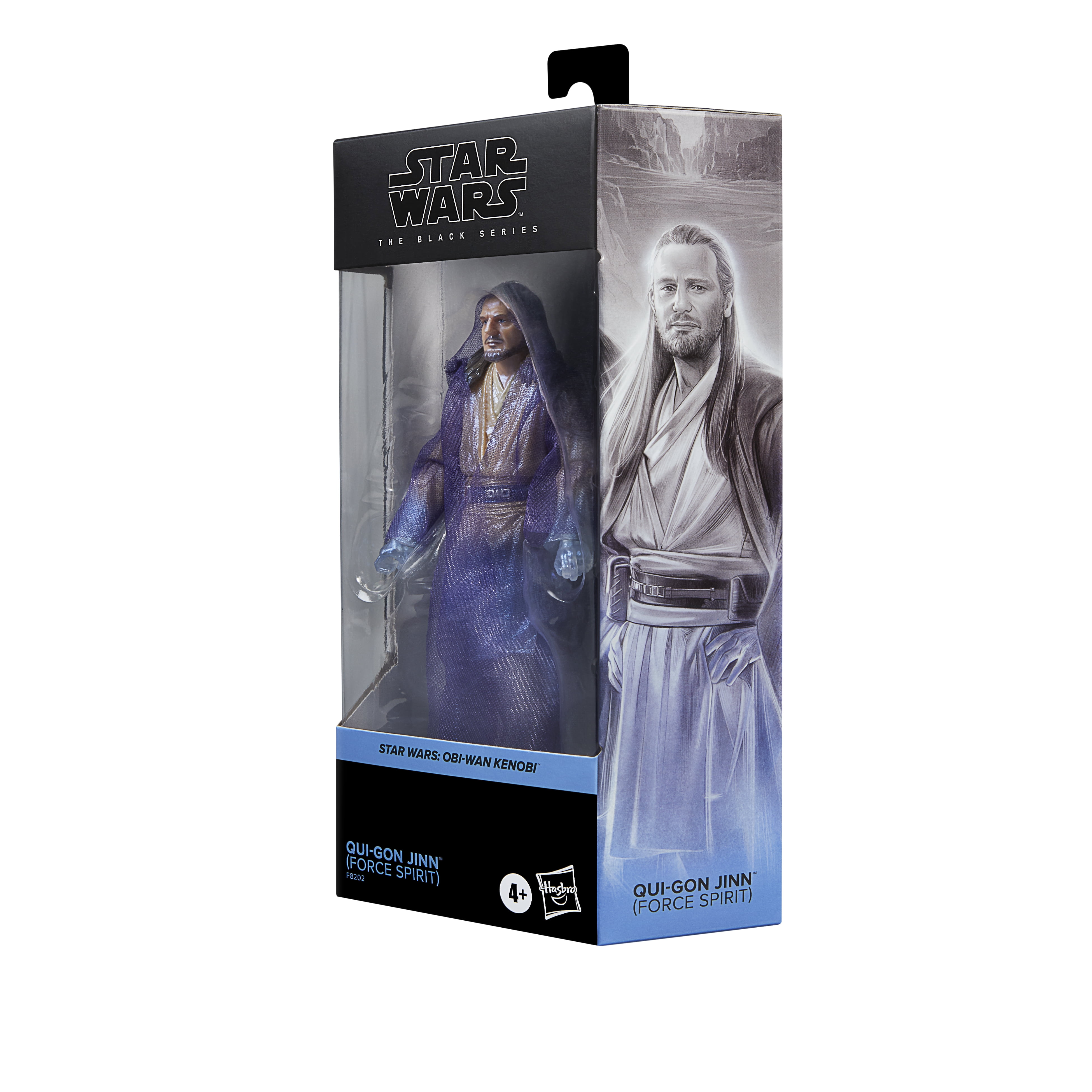 Star Wars Obi-Wan Kenobi: The Black Series Qui-Gon Jinn Force Spirit Kids  Toy Action Figure for Boys and Girls (9”) 