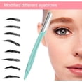 thumbnail image 4 of FEPITO 20Pcs Eyebrow Razors Multipurpose Exfoliating Dermaplaning Tool Trimming and Shaving Grooming Eyebrow Face Razor and Eyebrow Shaper For Women and Man With Precision Cover(5 Colors), 4 of 7