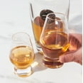 thumbnail image 4 of Viski Footed Crystal Scotch Glasses, Bourbon, Whiskey Glasses, 8oz Set of 2, 4 of 9