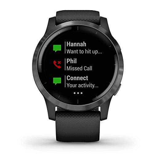 hovedpine kvalitet jævnt Garmin 010-02174-01 Vivoactive 4, GPS Smartwatch, Features Music, Body  Energy Monitoring, Animated Workouts, Pulse Ox Sensors and More, Silver  with Gray Band - Walmart.com
