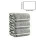 thumbnail image 3 of Pack de 3 toallas de baño – Toallas grandes de poliéster suave y absorbente de 13,3"x30" azul, rosa, gris, multicolor • Secado rápido y duradero para baño, gimnasio, spa, cuidado del cabello, belleza, 3 of 9