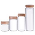 thumbnail image 1 of 4 Tarros de Almacenamiento de Cristal Transparente Decorativos Sellados para de Caramelo de Despensa. Macarena Tarro de almacenamiento, 1 of 8
