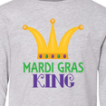thumbnail image 4 of Inktastic Mardi Gras King Celebration Party Long Sleeve Youth T-Shirt, 4 of 5