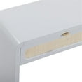 thumbnail image 7 of Pemberley Row Rattan Pastel Blue Console Desk Rectangular 48"W x 15"D x 30.3"H Assembled, 7 of 7