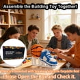 thumbnail image 2 of Basketball with Sneaker Micro Building Block Set, Large Realistic Basketball with Shoes Stand STEM Building Bricks, Sport Basketball DIY Model Enthusiasts Easter's Day Gifts for Teen, Adult, 2 of 9
