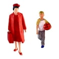 thumbnail image 4 of Esquirla 2 Pieces 1/64 People Figures Set Train Railway S Scale Diorama Scenery Decor D, 4 of 8
