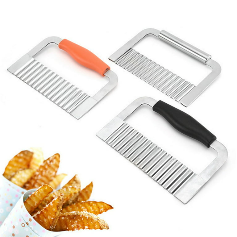 1PC Fry Potato Cutter Slicer Stainless Steel Cut Waffle Slices