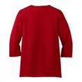thumbnail image 2 of Discontinued  Port Authority ®  Ladies Silk Touch Maternity 3/4-Sleeve V-Neck Shirt. L561m 3Xl Red, 2 of 4