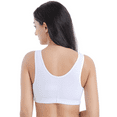 thumbnail image 2 of BIMEI Front-Closure Mastectomy Bra Pocket Bra for Silicone Breast forms 9915,White,38 for 38ABCD, 2 of 7