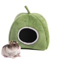 thumbnail image 4 of Cute Hamster Cage Hideout House Hammock Fluffy Winter Warm Nest Sleeping Bed Small Pet Ferret Squirrel Chinchilla House Green, 4 of 4
