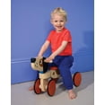 thumbnail image 5 of Mentari Toys - Ride On Puppy - Wooden Four Wheeled Push Balance Puppy Themed Bike with Rubber Ring and Handle - Early Walk Development and Muscle Strength Enhancement for Children - Age 18m+, 5 of 6