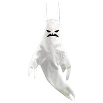 Coollooc 18" Halloween Ghost Windsocks Decorations with LED Light Outdoor Halloween Decorations Hanging Ghost Windsocks Decor for Halloween
