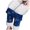 Navy, variant on ManxiVoo Women's Elastic High Waist Fleece Lined Printed Leggings for Thermal Comfort in Winter Workout and Daily Use XXL Size Green