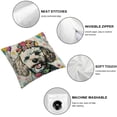 thumbnail image 4 of Acheng Easter Pillow Covers  Poodle Throw Pillowcase Easter Eggs Home Sofa Bedroom Cushion Case Seasonal Dog Farmhouse Decorations White, 4 of 6