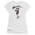 thumbnail image 2 of Betty Boop Marine Boop S/S Junior Women's T-Shirt Sheer White, 2 of 2