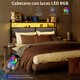 thumbnail image 5 of FABATO Cabecera Queen Size - con Luces LED RGB y Puertos USB Tipo C ? Cabecera de Lino Acolchonada con 2 Estantes - Perfecta para Cama Queen Size (Gris), 5 of 5