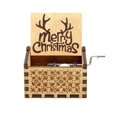 thumbnail image 3 of Nueva caja de música de manivela de madera, tema musical de Feliz Navidad, caja de música de Parque Jurásico para mi esposa, regalo de cumpleaños de Navidad y Halloween, 3 of 4