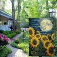 thumbnail image 4 of PHYHOO Sunflower Starry Night Summer Garden Flag Double Sided for Outside Burlap Small Seasonal Yard Decor Outdoor Decorations White, 4 of 6