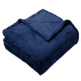 thumbnail image 2 of Regal Living Warm & Cozy Plush Velvet Blanket, Navy Blue, 66 x 90, 2 of 9
