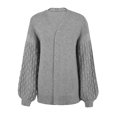 thumbnail image 2 of Vedolay Womens 2023 Coat Womens Basic Solid Color Button Down Lightweight Casual Jacket With Pockets,Gray L, 2 of 4