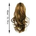 thumbnail image 2 of Long Clip In Ponytail Extension Synthetic Hairpiece For Women Wavy Curly Style, 2 of 8